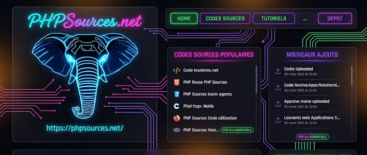 Codes sources php gratuits