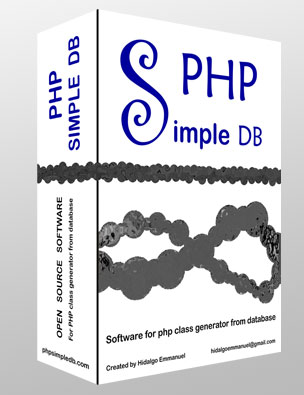 Copie d'écran du script PHPSIMPLEDB - mapping d'objets en PHP