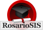 Copie d'écran du script RosarioSIS